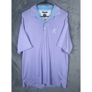 East Lake Golf Club Atlanta C. Defoor Men's Polo Shirt Purple Lilac Size Medium